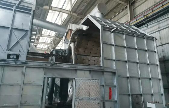 Équipement de traitement des cendres d'aluminium avec une température de fusion de 1550-1650°C, une consommation d'énergie de 750-850 kWh/t et une capacité de traitement quotidienne de 60-160t