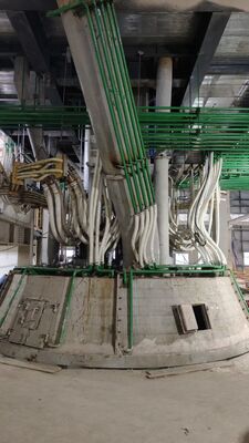 Four à arc submergé DC pour la récupération de laitier de nickel, cobalt et molybdène 5000kVA pour le recyclage des déchets dangereux