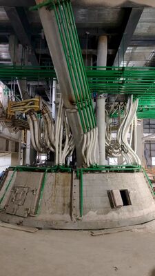 Fourneau de raffinage de ferromanganèse à faible teneur en carbone de 10000 KVA avec technologie de fusion à l'arc immergé