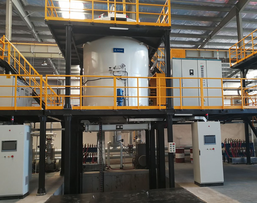 Forneau de fusion par induction à moyenne fréquence 3T pour raffinage des alliages de fer